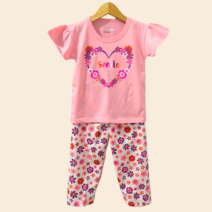 Setelan Celana Panjang Anak Perempuan Usia 1-10 Tahun Love Smile