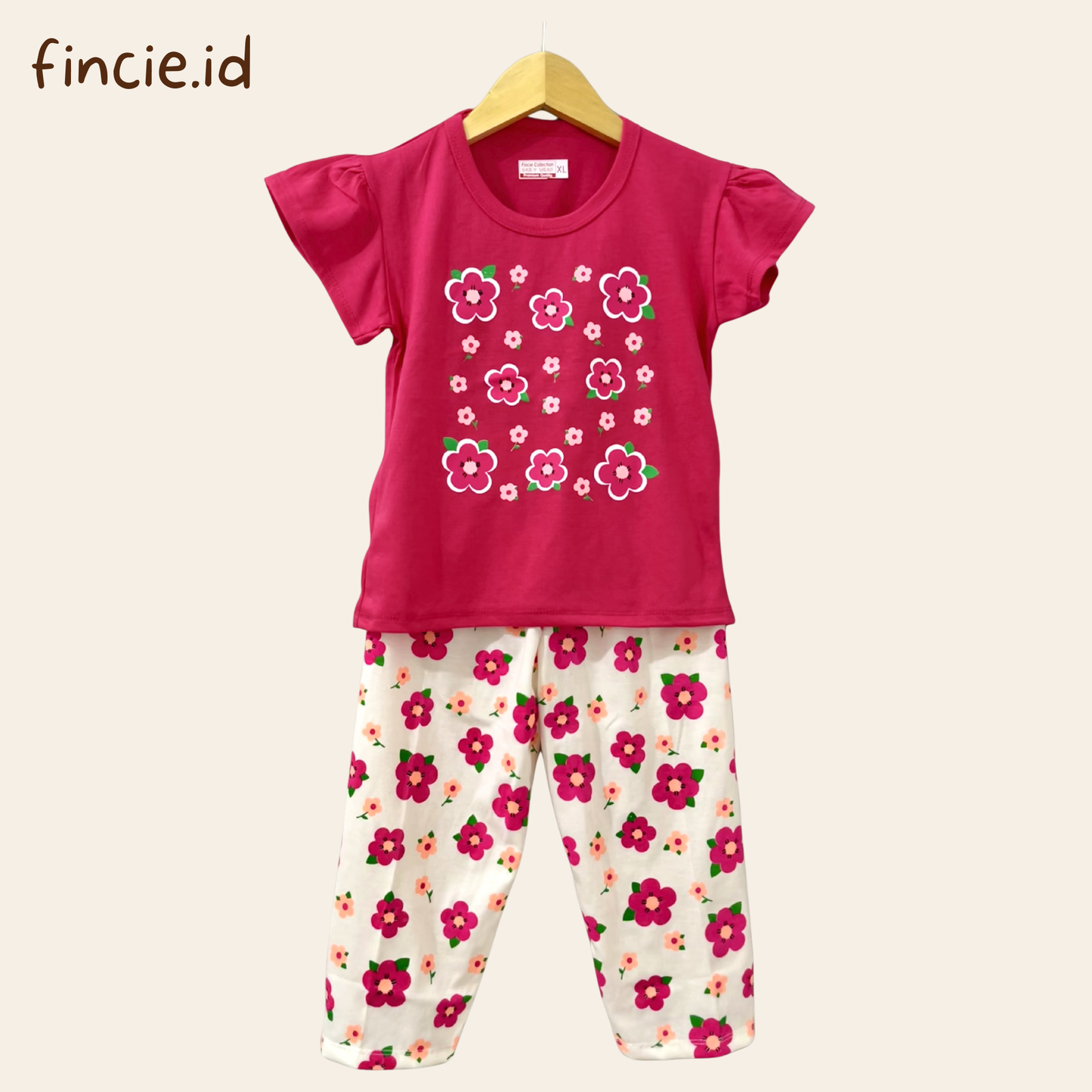 Setelan CP Anak Perempuan Lengan Ruffle 1-10 Tahun